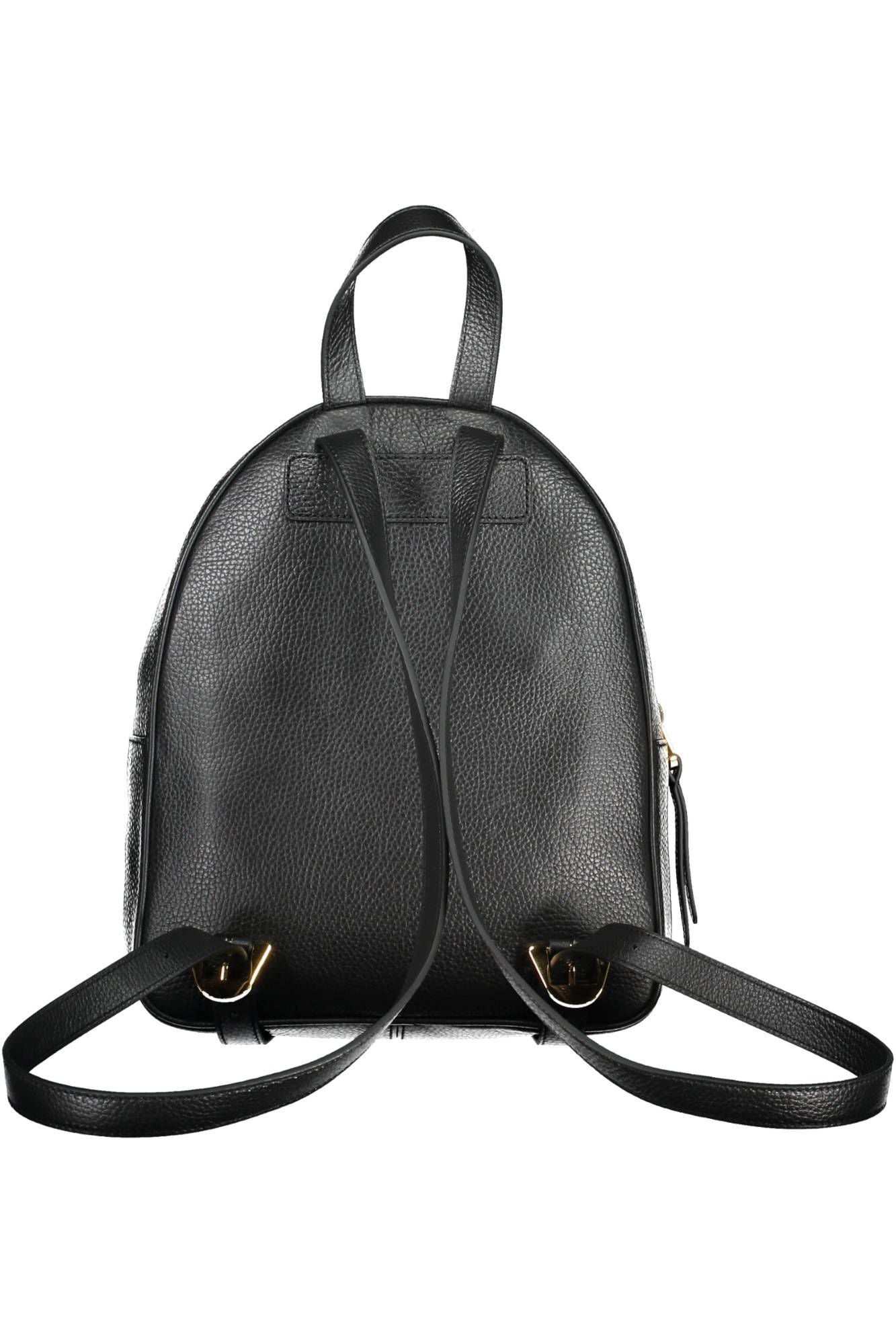 Elegant Black Leather Backpack