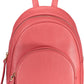 Elegant Pink Leather Backpack for Stylish Outings