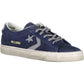 Elevate Your Step with Classic Blue Leather Sneakers
