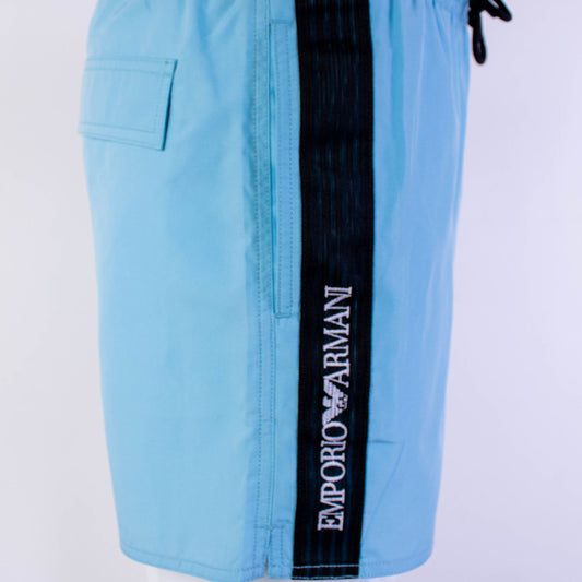 Turquoise Drawstring Swim Shorts