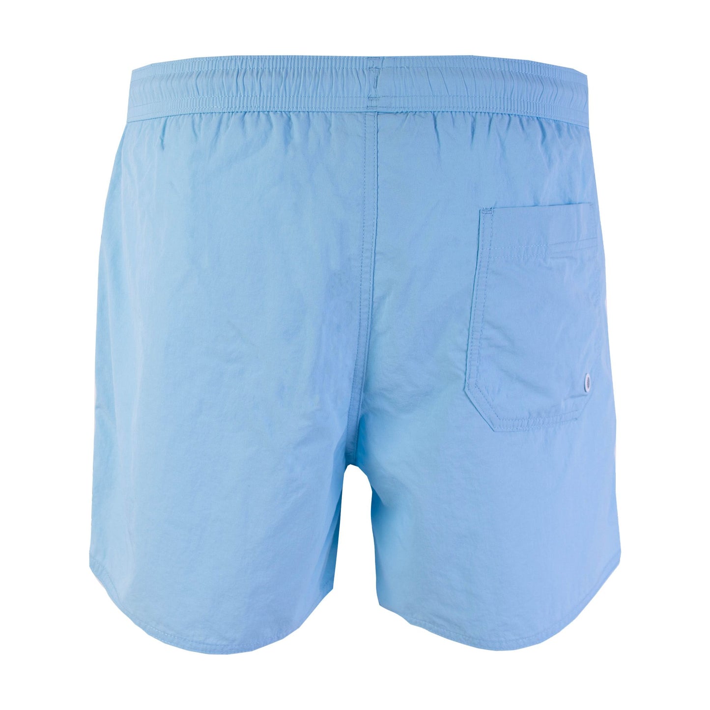 Turquoise Swim Shorts with Logo Embroidery