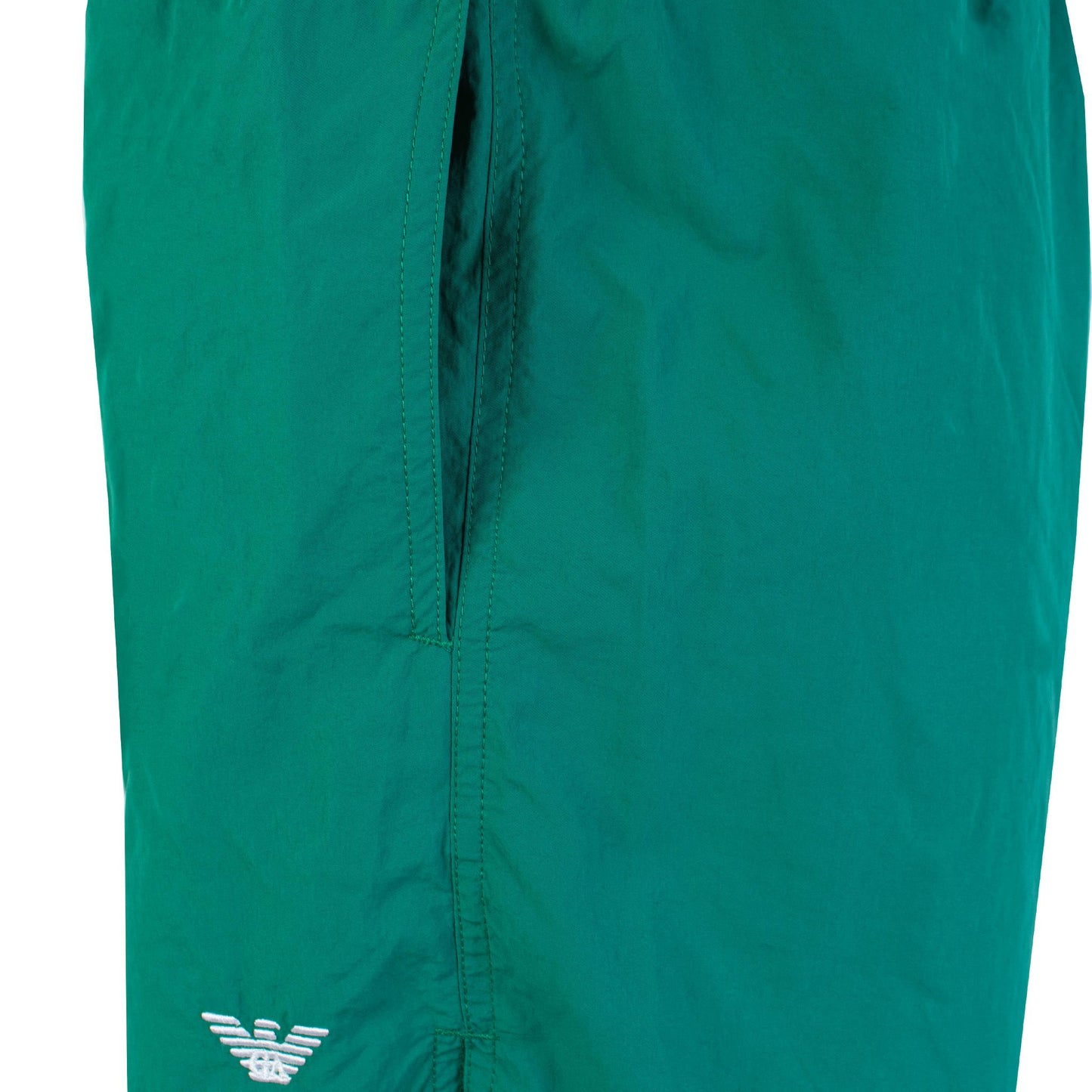 Chic Green Boxer-Style Swim Shorts