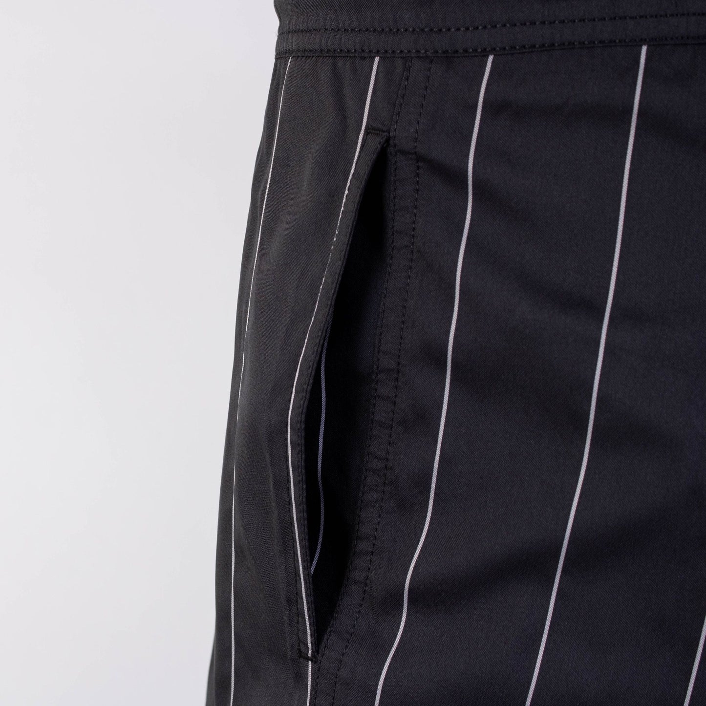 Elevated Pinstripe Swim Shorts