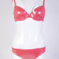 Chic Pink Triangle Lurex Bikini