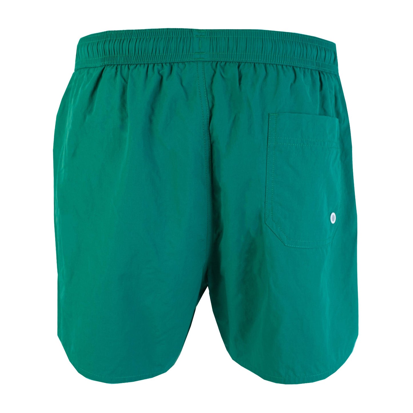 Chic Green Boxer-Style Swim Shorts