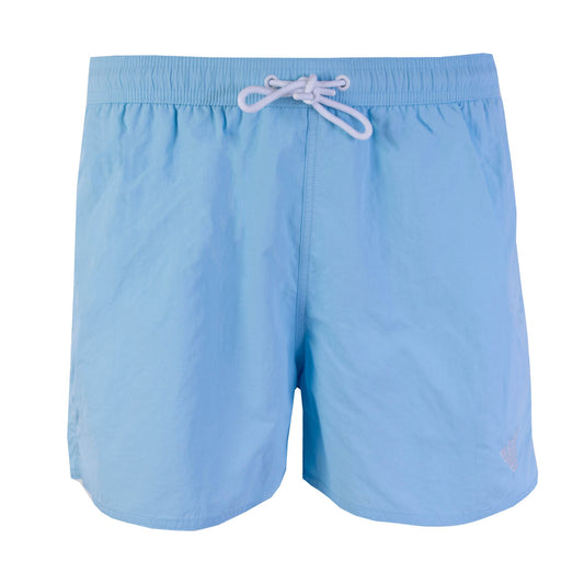 Turquoise Swim Shorts with Logo Embroidery