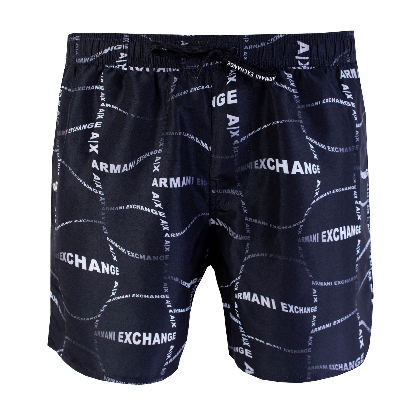 Elegant All-Over Logo Print Swim Shorts