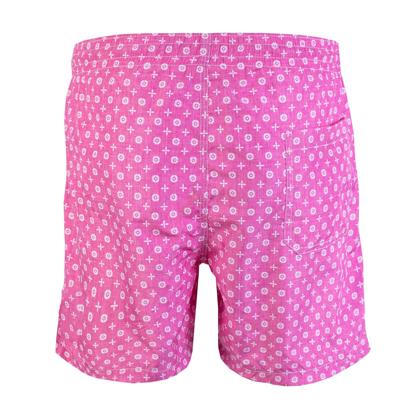 Chic Pink Print Swim Shorts