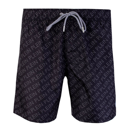 Sleek Black Designer Swim Shorts