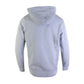 Elegant Grey Hooded Sweatshirt With Side Pockets
