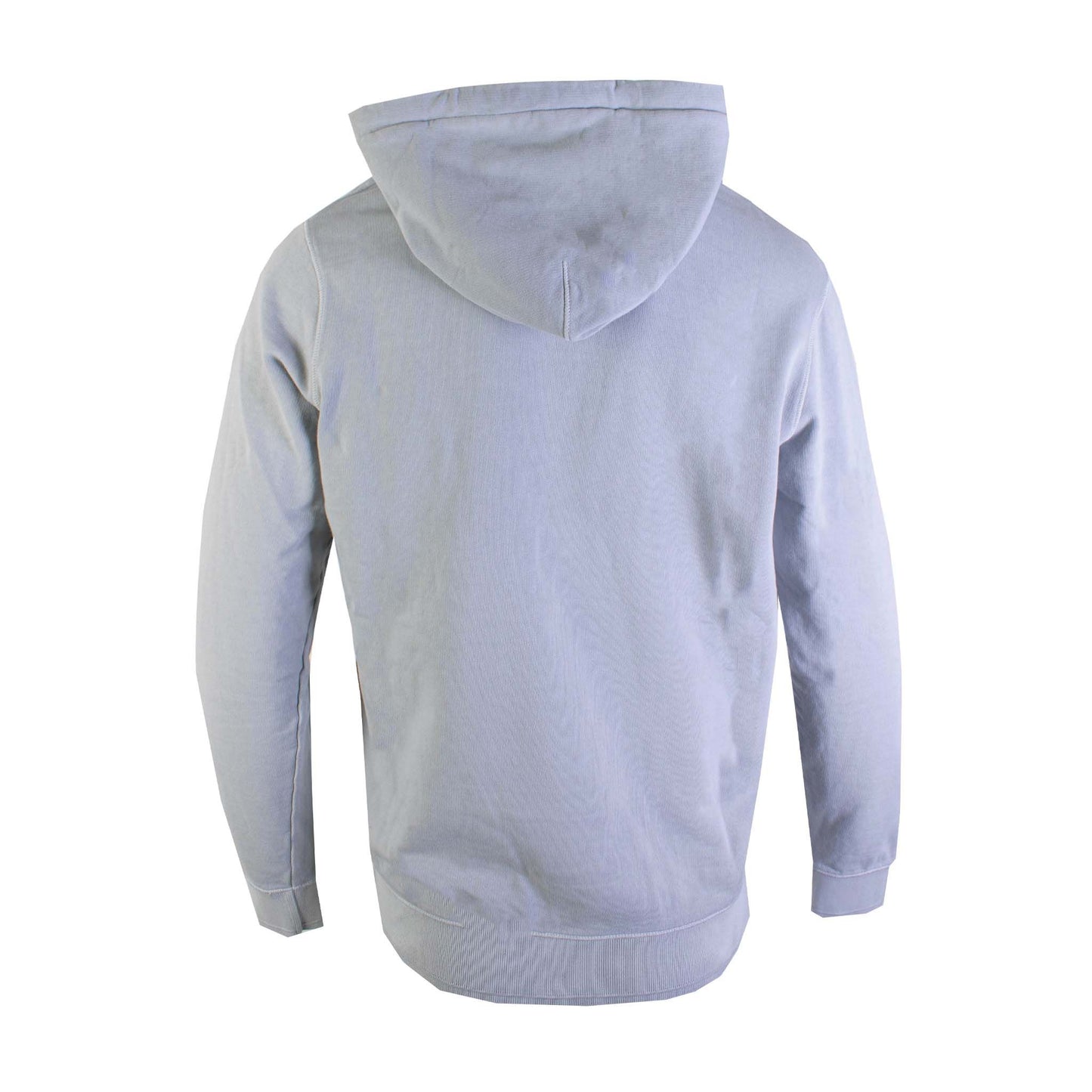 Elegant Grey Hooded Sweatshirt With Side Pockets