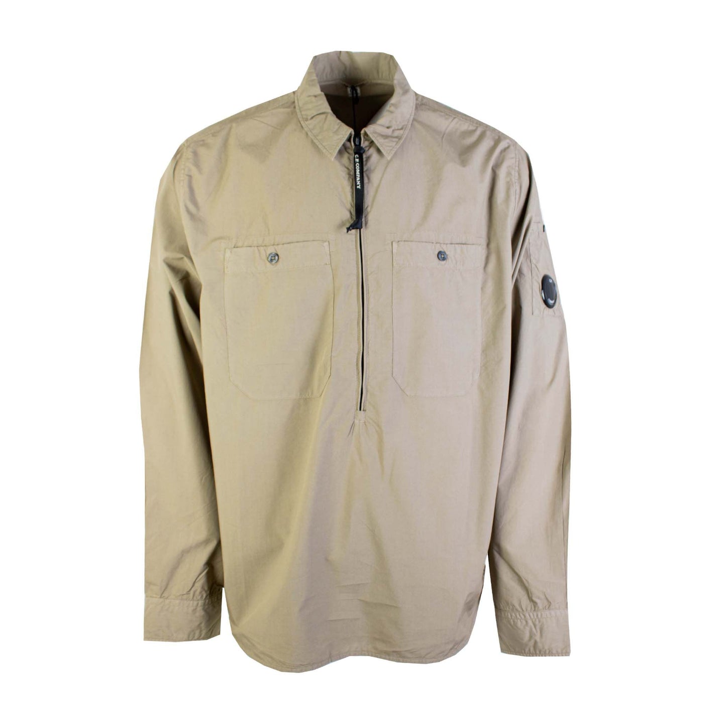 Elegant Tech Fabric Overshirt Jacket