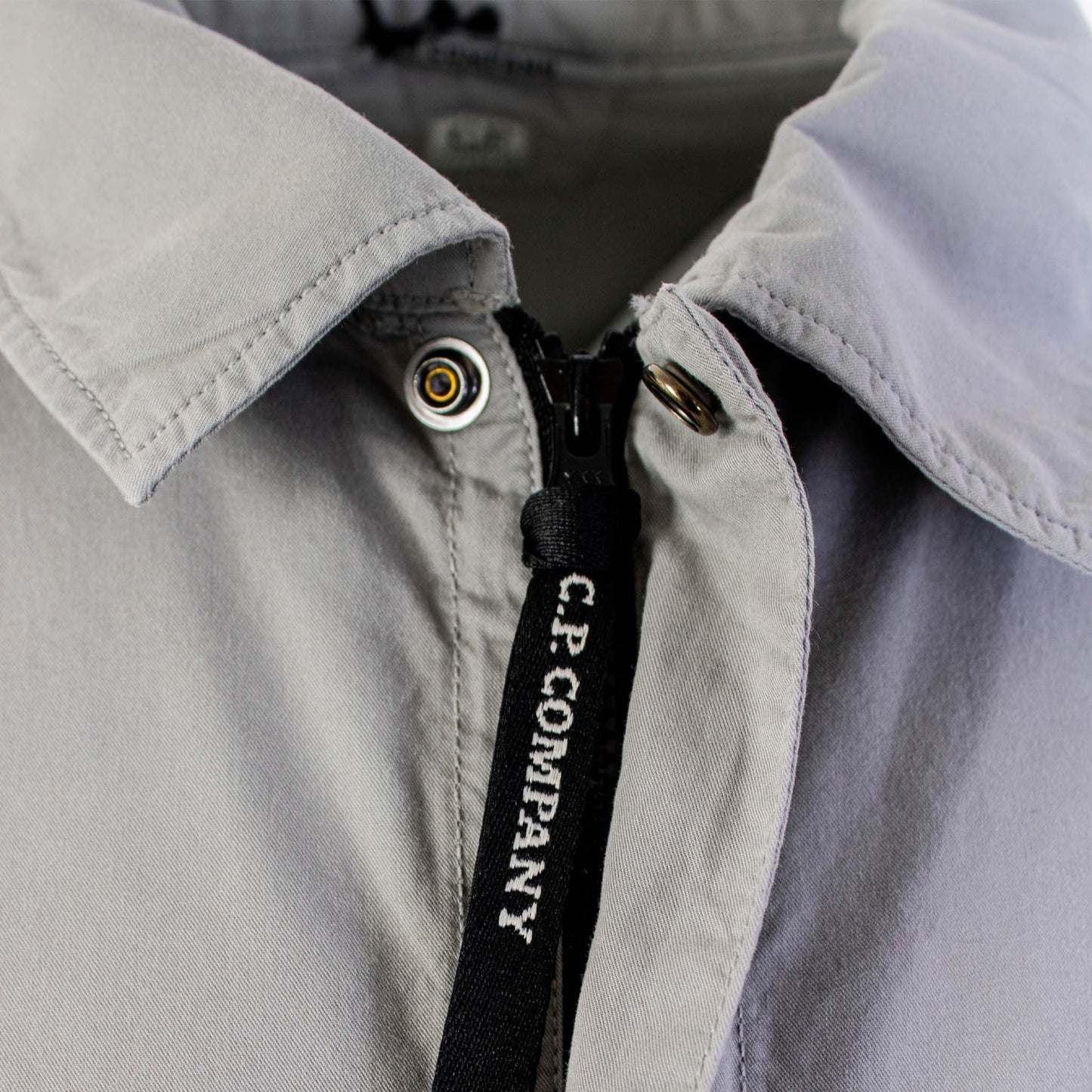 Sleek Grey Cotton Overshirt for Men