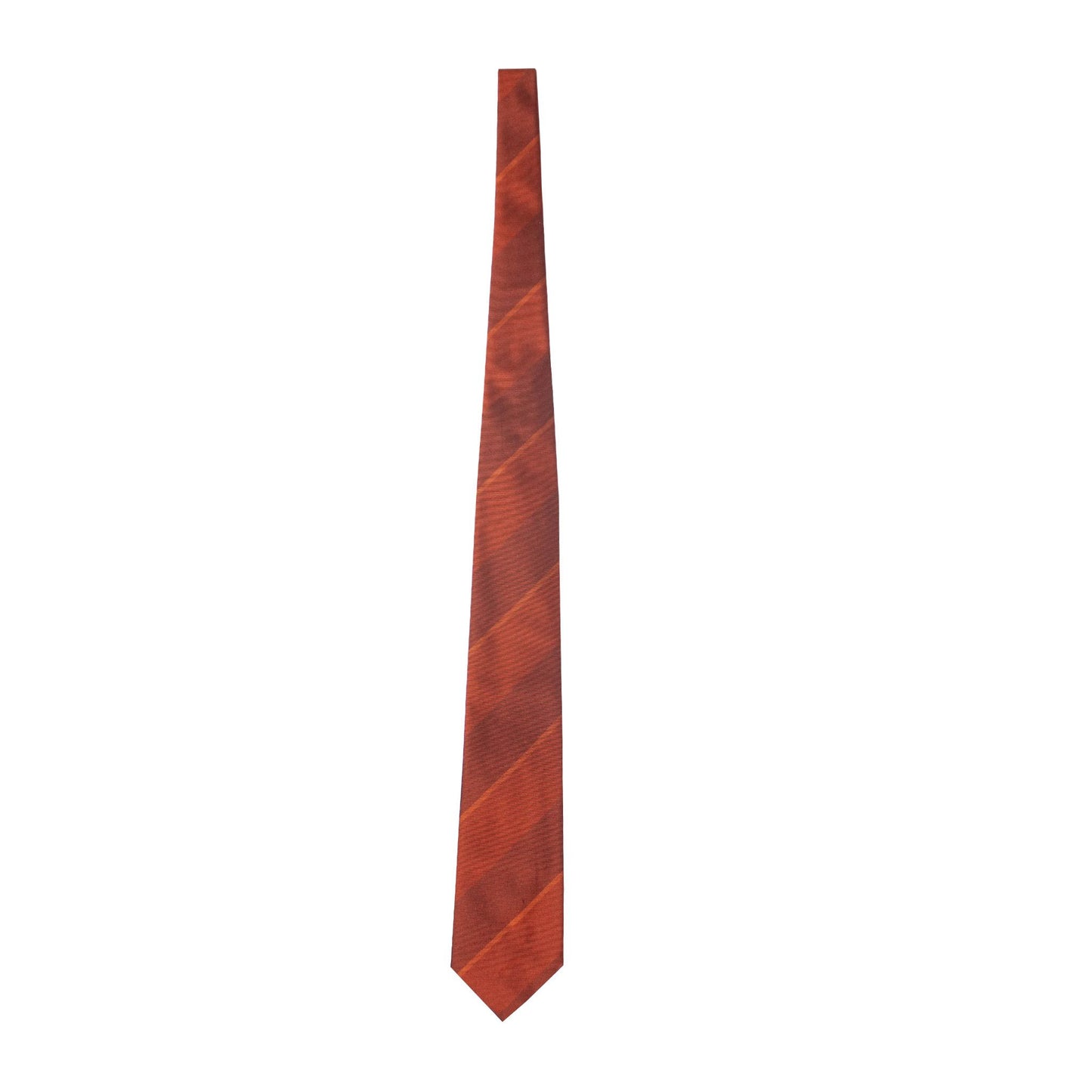 Elegant Diagonal Print Silk Tie in Red Bordeaux