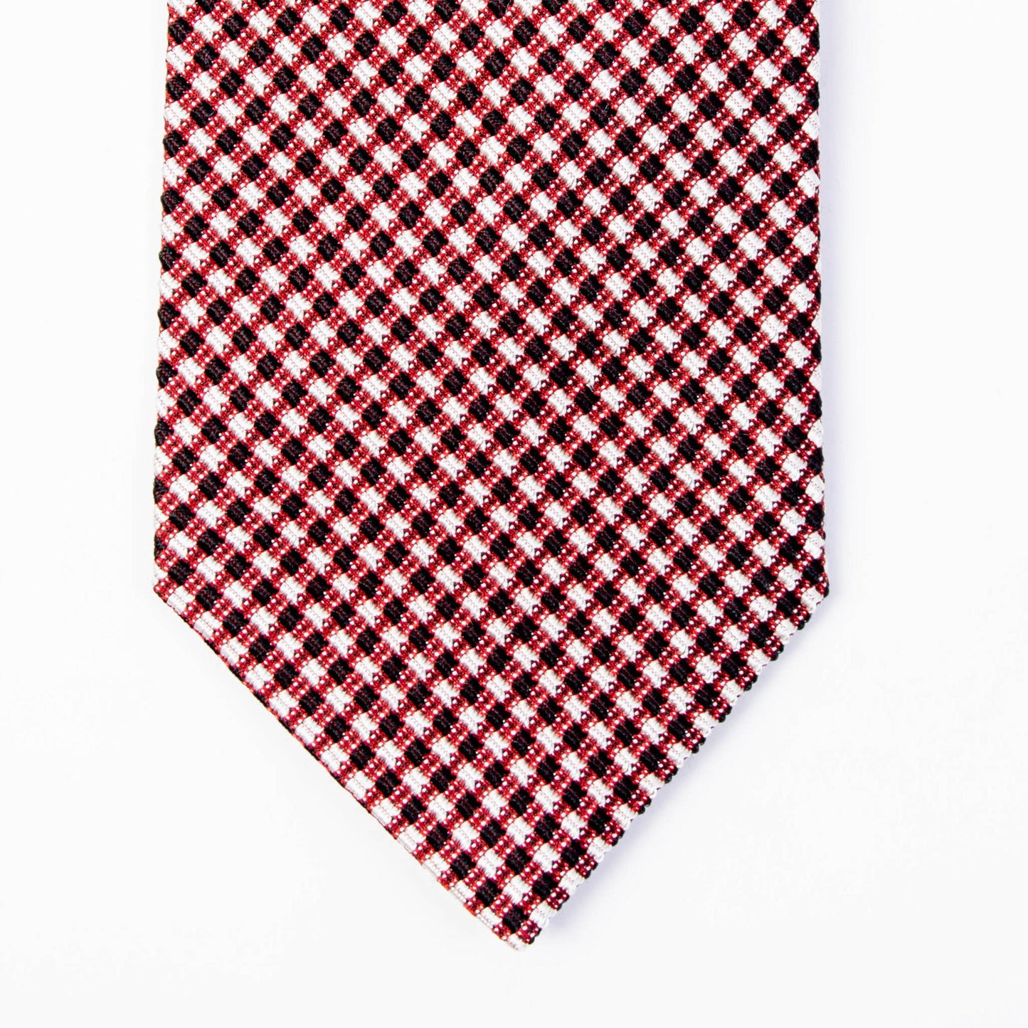 Elegant Micro Check Silk Tie