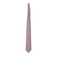 Elegant Micro Geometric Silk Tie – Pink & Black