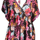 Chic V-Neck Short Sleeve Black Dress