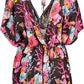 Chic V-Neck Short Sleeve Black Dress