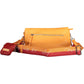 Vibrant Orange Polyurethane Handbag