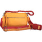 Chic Orange Polyurethane Crossbody Bag