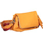 Vibrant Orange Polyurethane Handbag