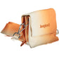 Chic Orange Contrast Detail Handbag