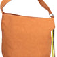 Chic Orange Shoulder Bag with Contrasting Details