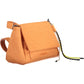 Chic Orange Contrast Detail Handbag