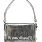 Chic Silver Polyurethane Shoulder Bag