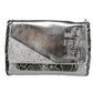 Elegant Silver Polyurethane Handbag