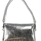 Chic Silver Polyurethane Shoulder Bag