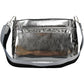 Elegant Silver Polyurethane Handbag