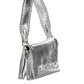 Chic Silver Polyurethane Shoulder Bag