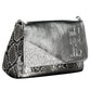 Elegant Silver Polyurethane Handbag