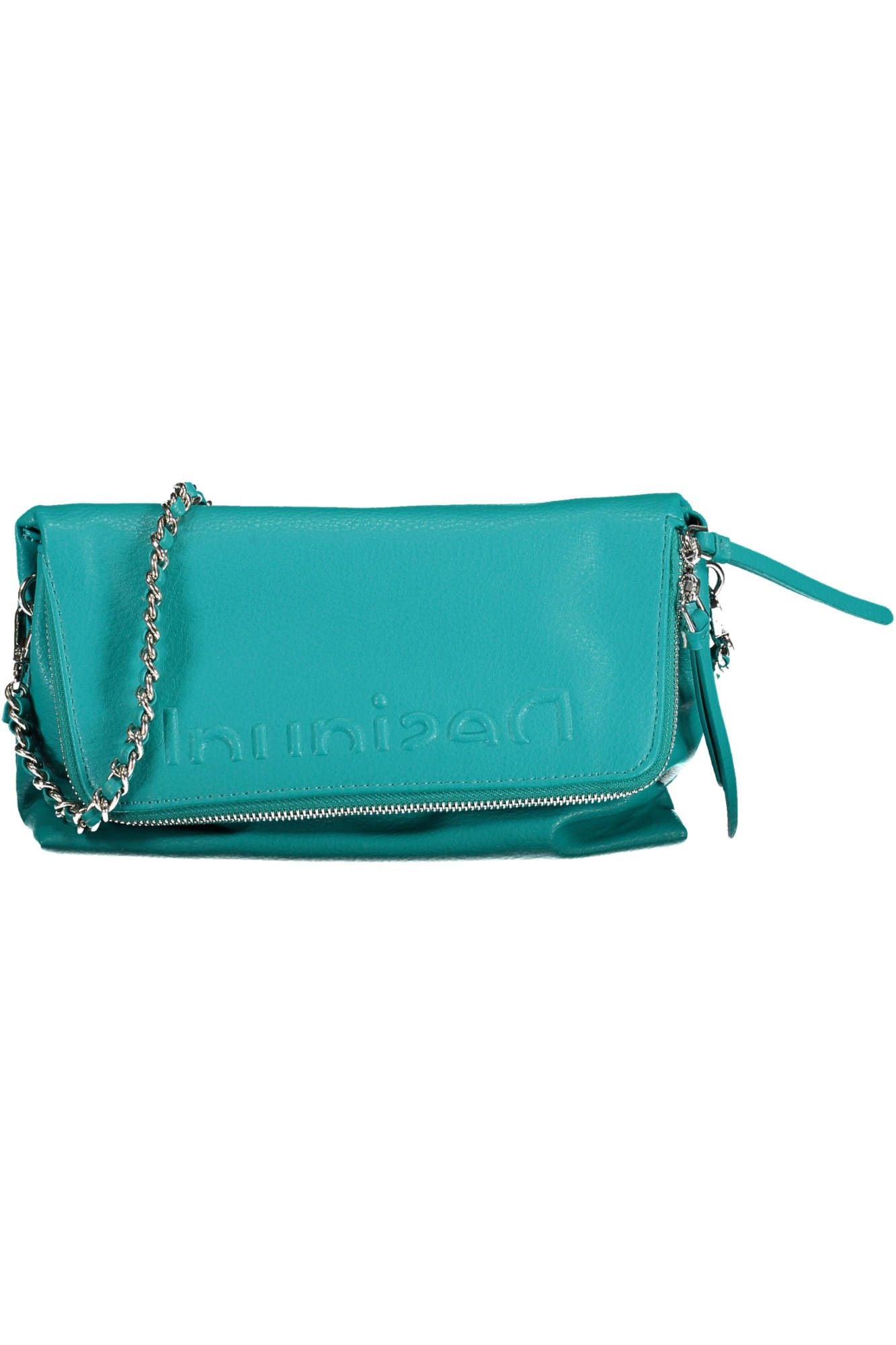 Elegant Light Blue Adjustable Strap Handbag