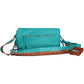 Elegant Light Blue Adjustable Strap Handbag