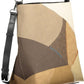 Chic Beige Handbag with Contrasting Details