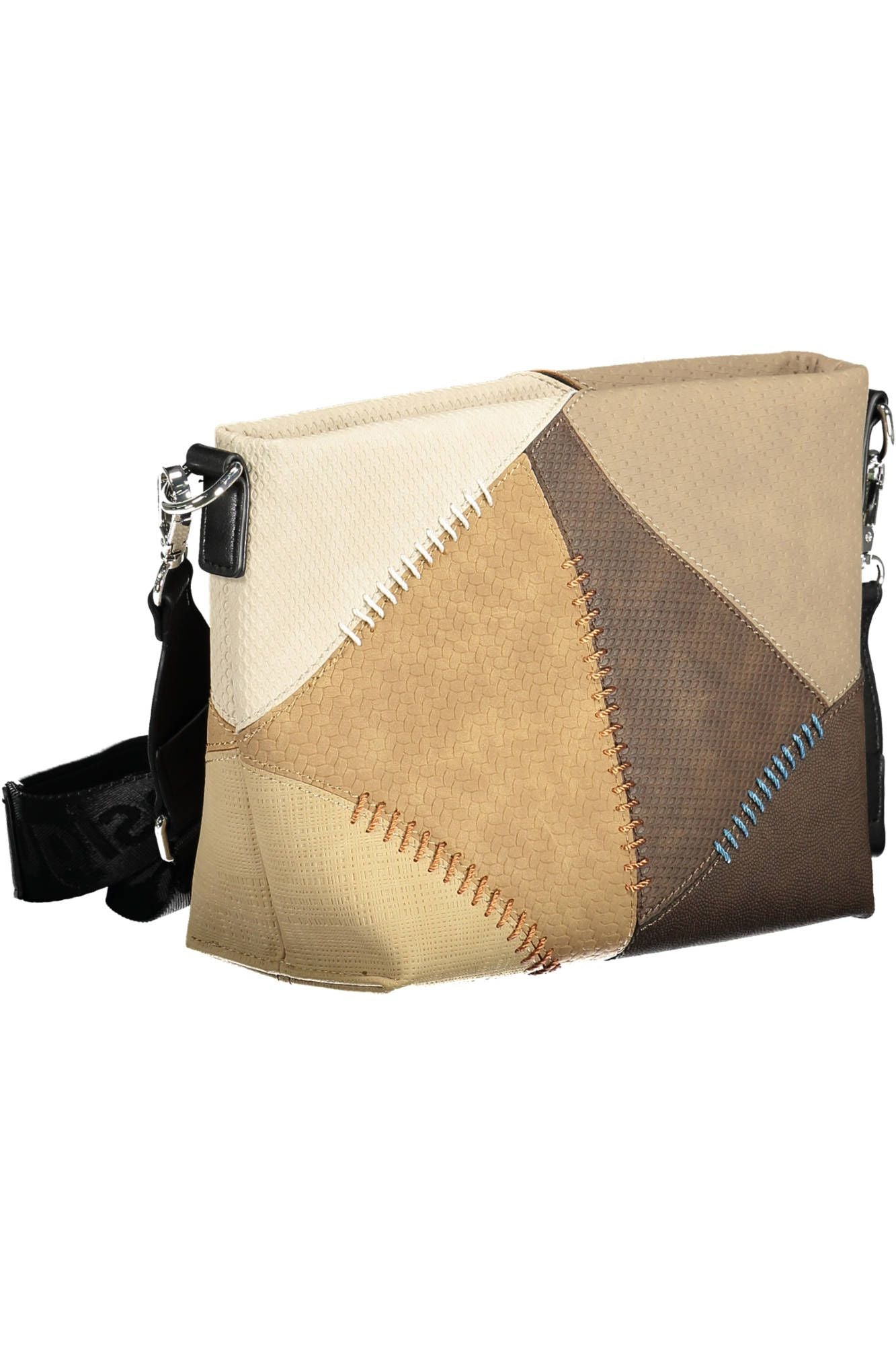 Chic Beige Shoulder Bag with Contrasting Details