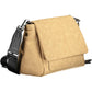 Beige Contrasting Detail Shoulder Bag with Logo