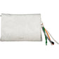 Chic Contrast Detail White Handbag