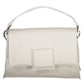 Chic White Contrasting Detail Handbag