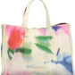 Chic White Embroidered Handbag with Versatile Straps