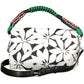 Chic White Contrasting Detail Shoulder Bag
