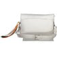 Chic Contrast Detail White Handbag