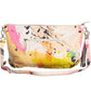 Chic White Contrasting Detail Shoulder Bag