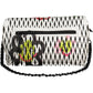 Chic White Contrasting Details Handbag