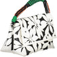 Chic White Contrasting Detail Shoulder Bag