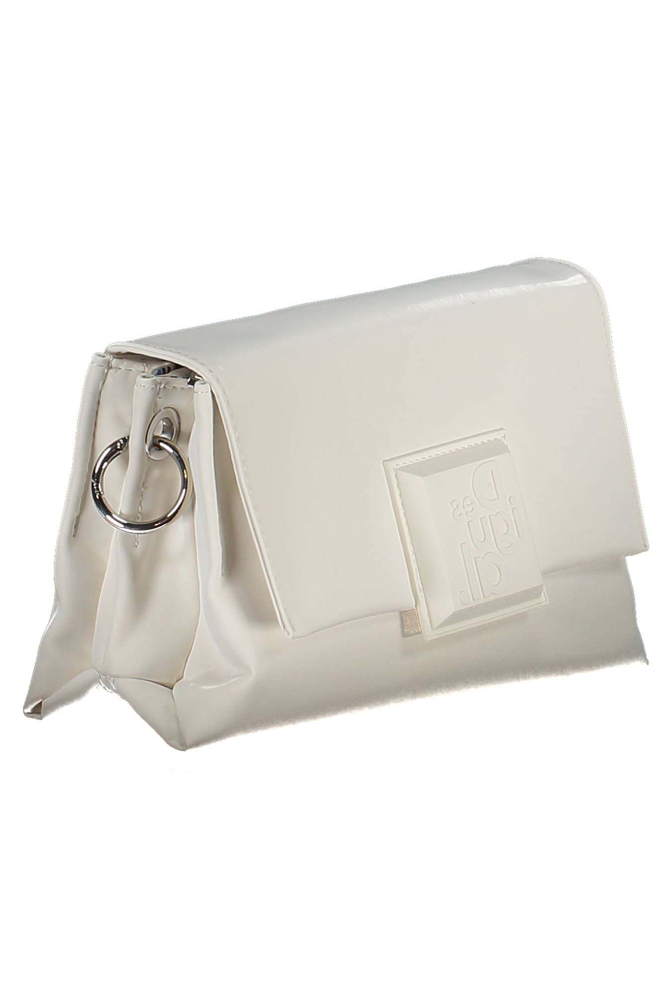 Chic White Contrasting Detail Handbag