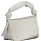 Elegant White Shoulder Bag with Logo Detail