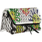 Chic White Contrasting Details Handbag
